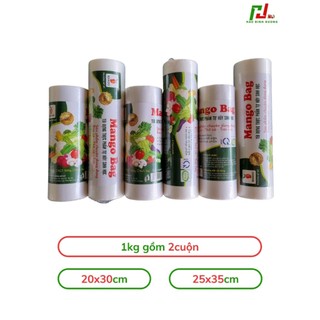 AMZO_TÚI ĐỰNG THỰC PHẨM TỰ HỦY SINH HỌC MANGO AN TOÀN, SẠCH SẼ 250GR ĐỦ SIZE (17X25/ 20X30/ 25X35)