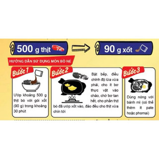 Xốt bò né (xốt bít tết) Cholimex Foods - gói 90g