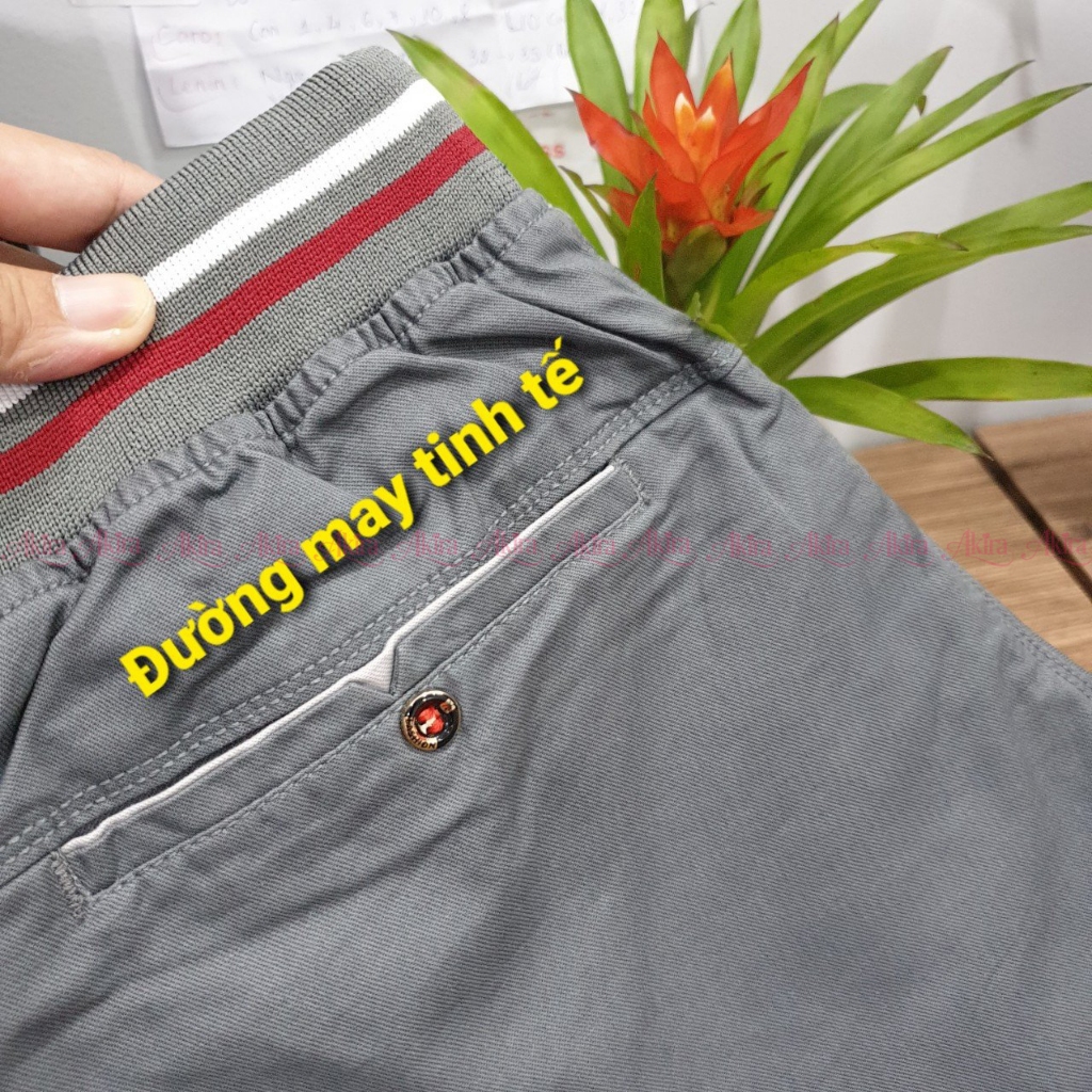 Quần short nam kaki lưng thun co giãn, thoáng mát, basic dễ phối đồ