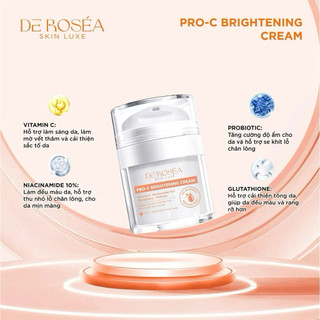 Bộ Đôi Sạch Nám Trắng Da DEROSEA ( Kem Pro-C và Serum Vita-C )