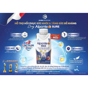 Sữa pha sẵn Alponte Gold Sure hộp 200ml 1 thùng 24 chai
