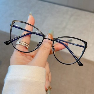 Gọng Kiếng Cận Nữ ALOLA Mắt Mèo Kim Loại Chông Tia UV Ánh Sáng Xanh Đổi Màu Khi Ra Nắng Cao Cấp