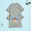 Áo Thun Cộc Tay Trẻ Em – In 2 Mặt Hình Nơ 3 Màu Xanh Vàng Đỏ Dễ Thương, Chất Vải Cotton Mềm Mịn Co Giãn, Mát Mẻ Cho Bé M