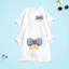 Áo Thun Cộc Tay Trẻ Em – In 2 Mặt Hình Nơ 3 Màu Xanh Vàng Đỏ Dễ Thương, Chất Vải Cotton Mềm Mịn Co Giãn, Mát Mẻ Cho Bé M