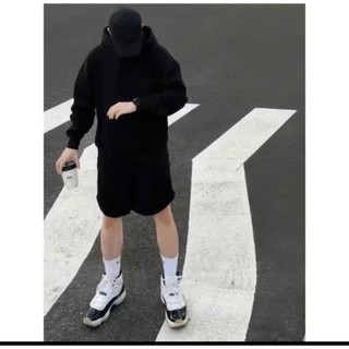 Set Bộ Hoodie Thể Thao Trơn Quần Cộc Phong Cách Đơn Gian Lịch Sự , Đồ Bộ Nam Thu Đông Chất Liệu Nỉ Ngoại Dày Dặn Mềm