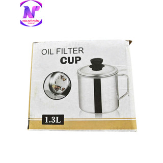 Ca lọc dầu ăn inox 304 ca 1.3L