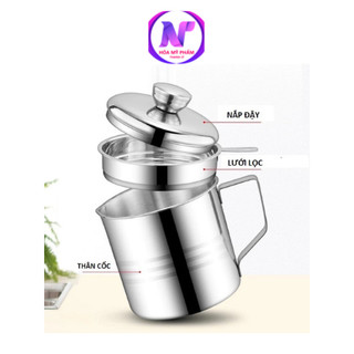 Ca lọc dầu ăn inox 304 ca 1.3L