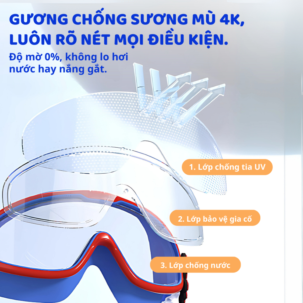 Kính Bơi Trẻ Em Spider Man Frozen Marvel Disney Chính Hãng Chống UV Chống Sương Mù Cho Bé