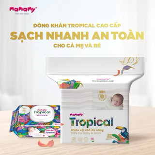 Khăn Vải Khô Mamamy Tropical 160 Tờ – Khăn Khô Đa Năng Cho Bé Sơ Sinh