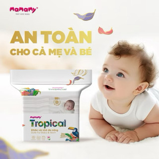 Khăn Vải Khô Mamamy Tropical 160 Tờ – Khăn Khô Đa Năng Cho Bé Sơ Sinh