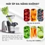 Máy ép chậm trục ngang Venko VS30, máy ẻp trái cây kiệt bã, ép hoa quả rau củ, không gây tiếng ồn công suất 200W