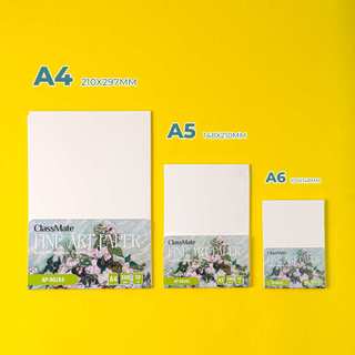 Tập 20 Tờ Giấy Vẽ Màu Nước GLOBAL ART 350GSM/300GSM Siêu Cứng Giấy Vẽ Vân Cold Cao Cấp Hợp Mọi Màu