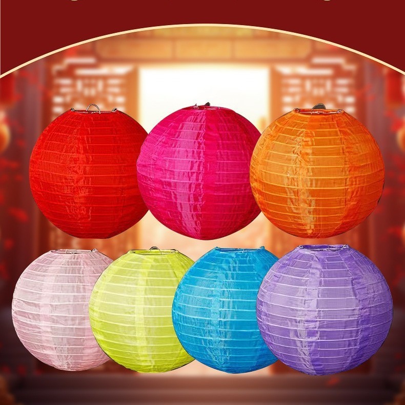 Đèn lồng vải lụa chống thấm nước trang trí lễ hội, trung thu, tết nguyên đán - K119