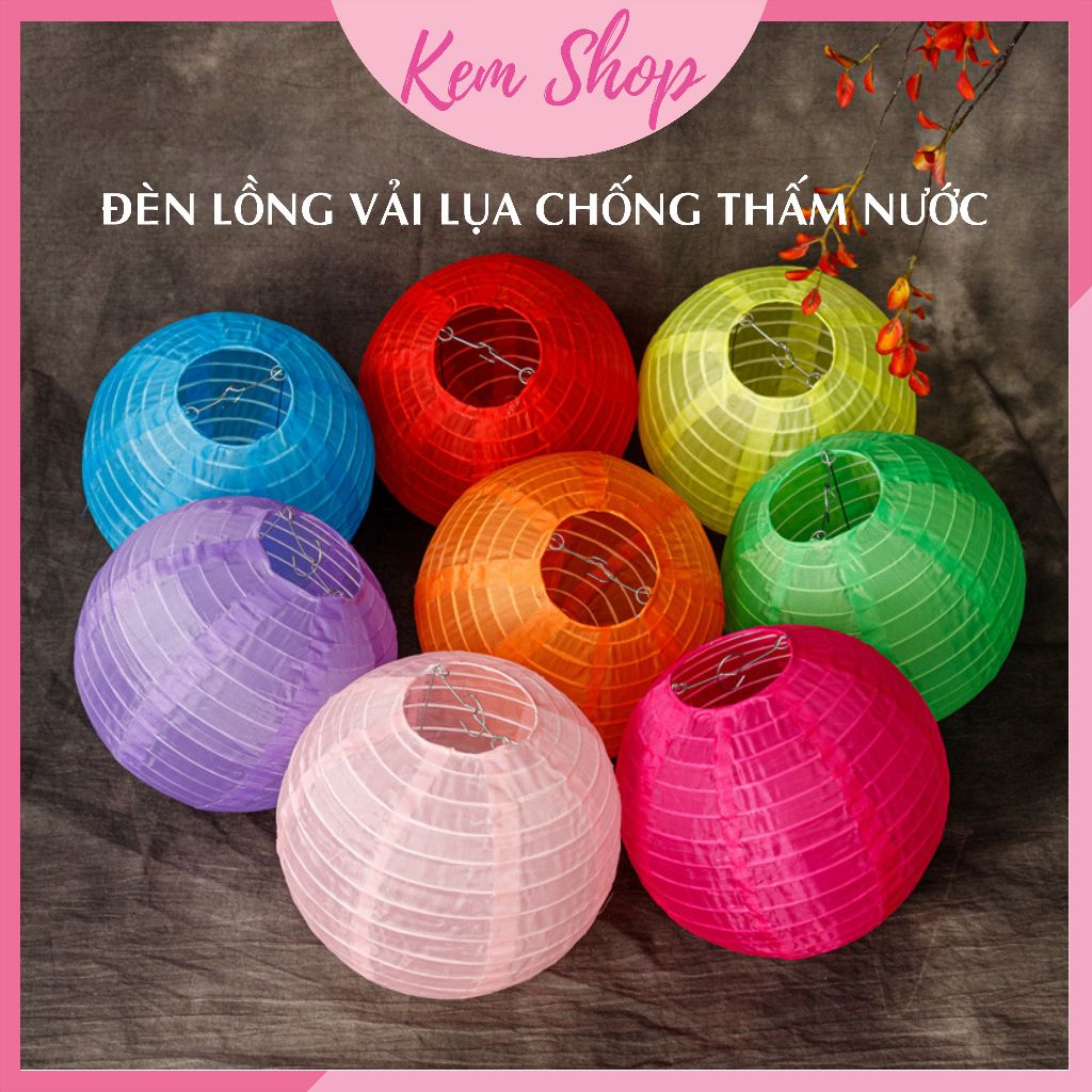 Đèn lồng vải lụa chống thấm nước trang trí lễ hội, trung thu, tết nguyên đán - K119