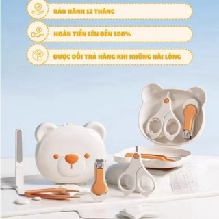 Bộ dụng cụ cắt móng tay hình gấu đáng yêu