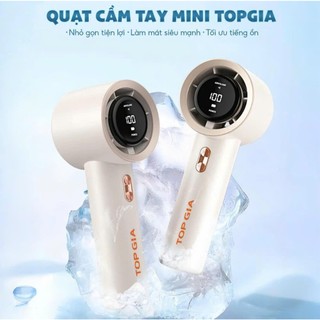 Quạt tích điện top gia  Có Thể Điều Chỉnh Độ Cao , 3 Tốc Độ Gió, Cổng Sạc USB Xoay 180 Độ