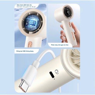 Quạt tích điện top gia  Có Thể Điều Chỉnh Độ Cao , 3 Tốc Độ Gió, Cổng Sạc USB Xoay 180 Độ