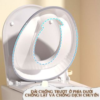 {KAIDOKIDS} Bệ ngồi toilet cho bé, bệ thu nhỏ bồn cầu cho bé tập đi vệ sinh mã Basic chống trượt
