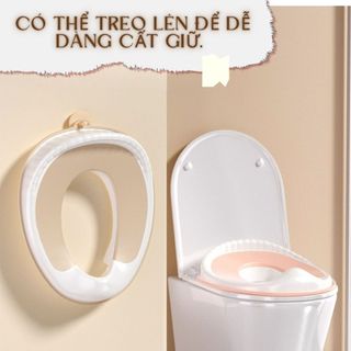 {KAIDOKIDS} Bệ ngồi toilet cho bé, bệ thu nhỏ bồn cầu cho bé tập đi vệ sinh mã Basic chống trượt
