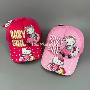 Nón kết Hello Kitty kết Kim tuyến cho bé gái 4 tuổi đến 8 tuổi