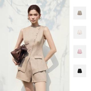Quần Short Nữ Aline Burla, Chất Vải Bố Thoi Nhỏ Thoải Mái, WQS015 SOME HOW STORE