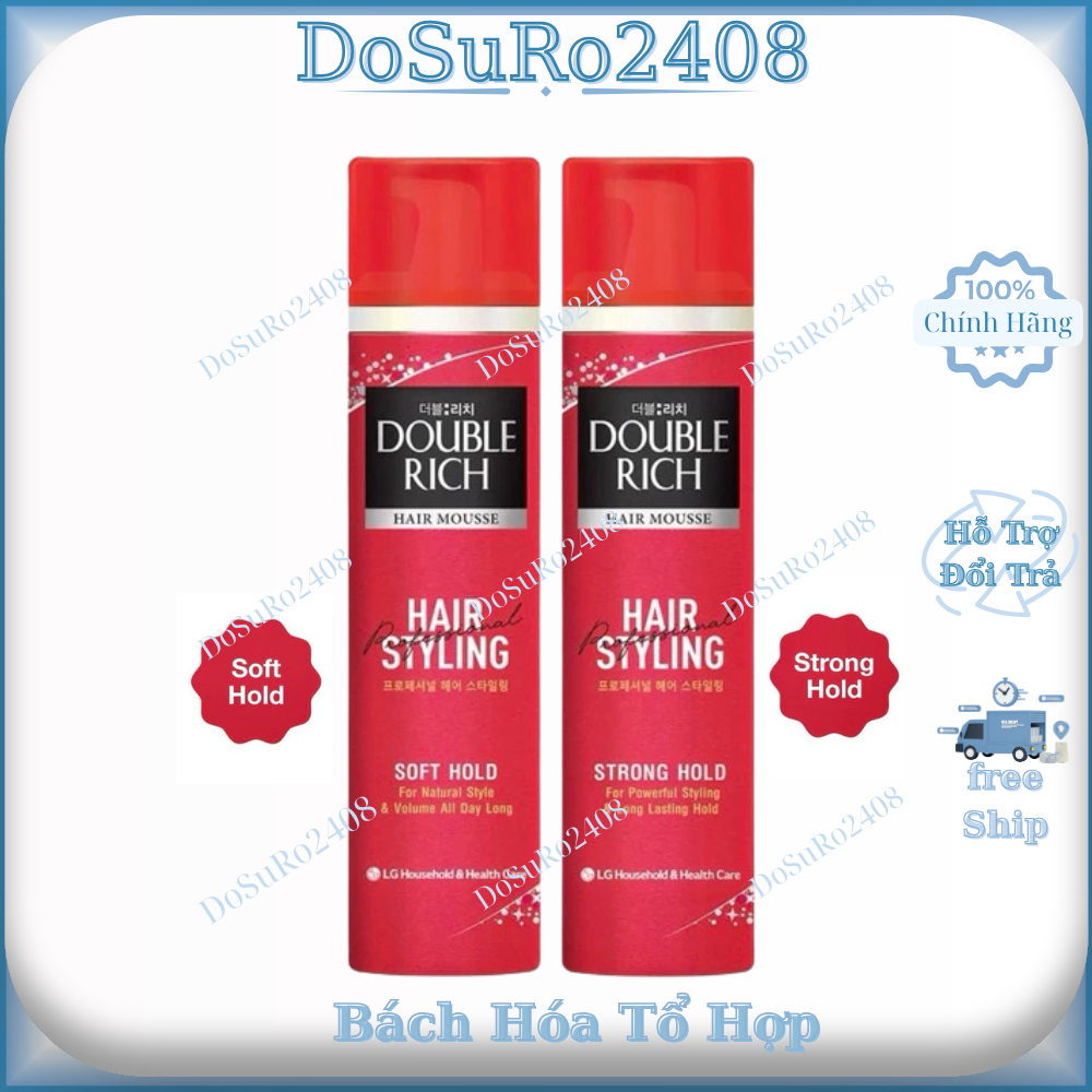 Mousse Tạo Kiểu Tóc Double Rich Hair Mousse 150ml