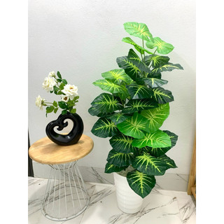 cây trầu bà nhân tạo cao 1m2. cây giả trang trí nhà cửa và nơi làm việc