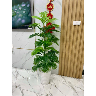 cây trầu bà nhân tạo cao 1m2. cây giả trang trí nhà cửa và nơi làm việc