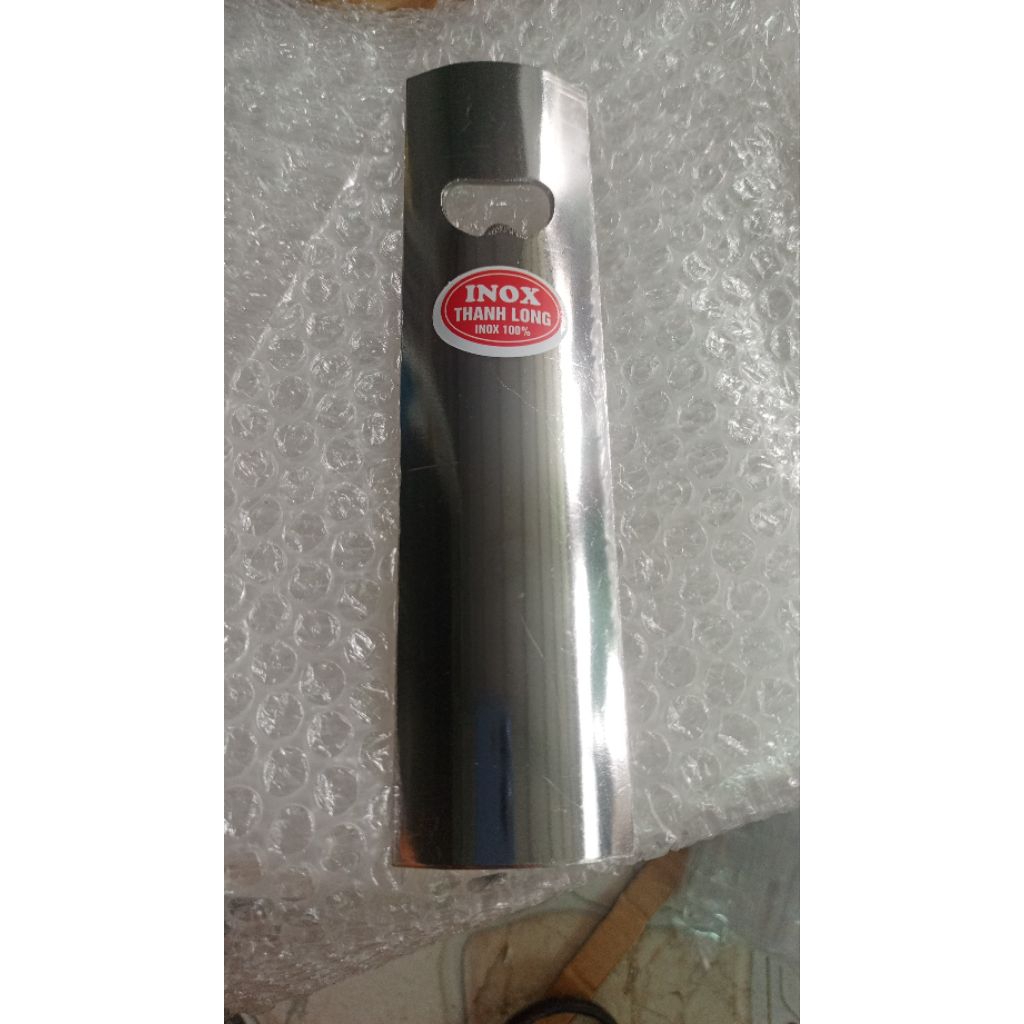 Cây Đập Nước Đá Vuông Bằng Inox Dài 20cm, Có Khe Khui Bia Nước Ngọt