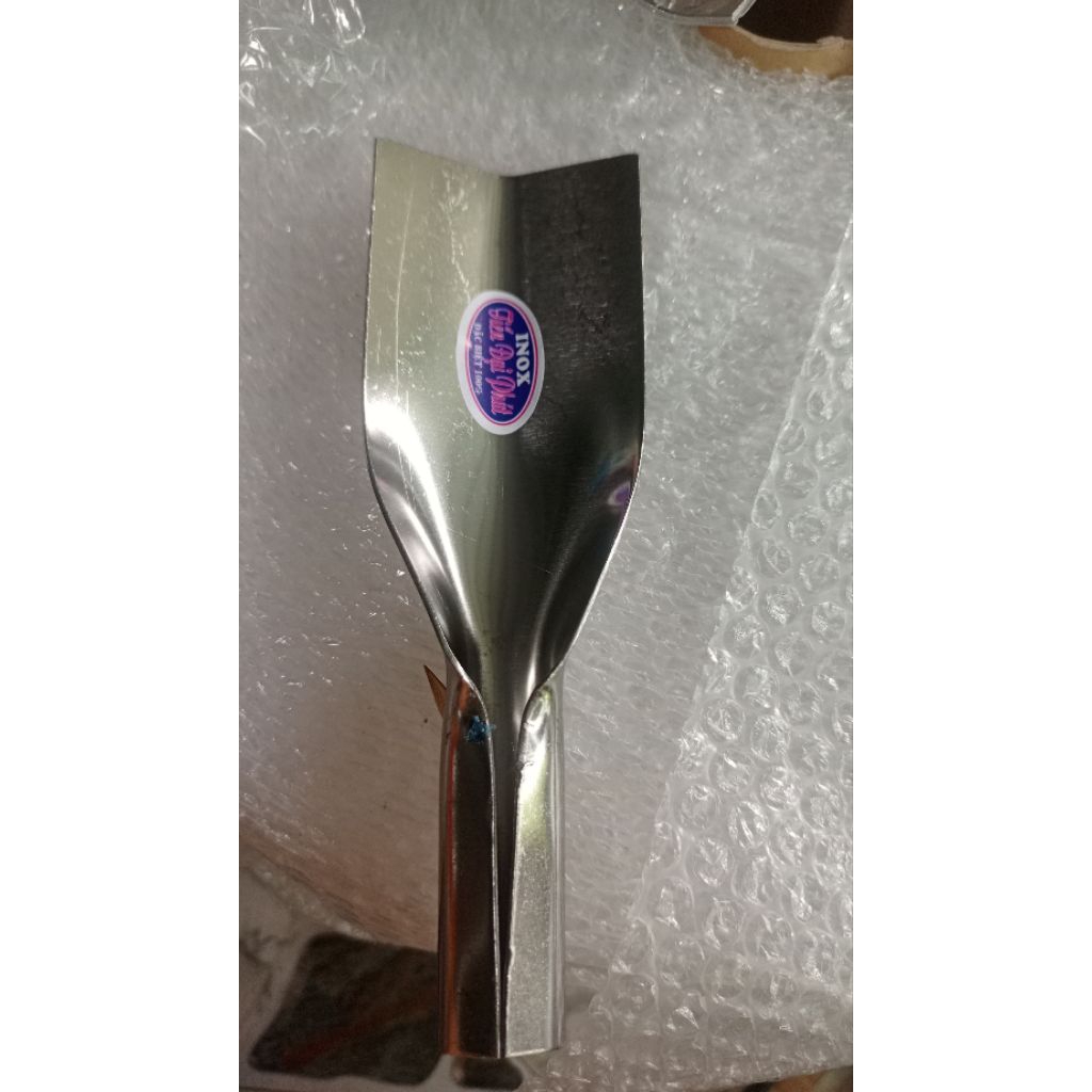 Cây Đập Nước Đá Inox Có Cán, Cây Đập Xúc Nước Đá Dài 20cm
