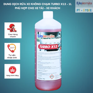 Dung dịch rửa xe không chạm TURBO X12 - 1L [Rửa gầm ôtô, xe tải , xe cơ giới ]