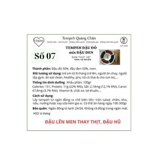 TEMPEH ĐẬU ĐỎ gói lá chuối (số 7) đạm thực vật thay đậu hũ, thịt