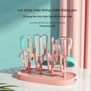 Youkebei Giá đỡ bình sữa cho bé, giá phơi, hộp lưu trữ, giá đỡ bình sữa có thể tháo rời, kẹp bình sữa