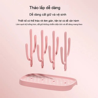 Youkebei Giá đỡ bình sữa cho bé, giá phơi, hộp lưu trữ, giá đỡ bình sữa có thể tháo rời, kẹp bình sữa