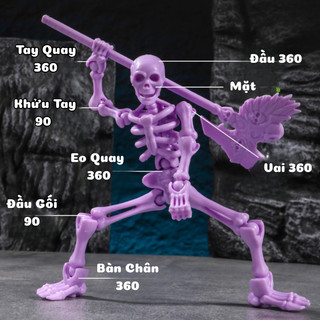 Đồ Chơi Lắp Ráp Hiệp Sĩ Với Bộ Xương Khớp Người Đàn Ông Dummy An Toàn, Khớp Xoay Linh Hoạt, Siêu Độc Lạ Cho Bé
