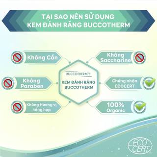 Kem đánh răng hữu cơ BUCCOTHERM cho mọi lứa tuổi