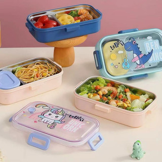Hộp cho bé inox 304 đựng cơm giữ nhiệt Chubby Chef Hộp cơm văn phòng dùng được trong lò vi sóng TẶNG đũa muỗng