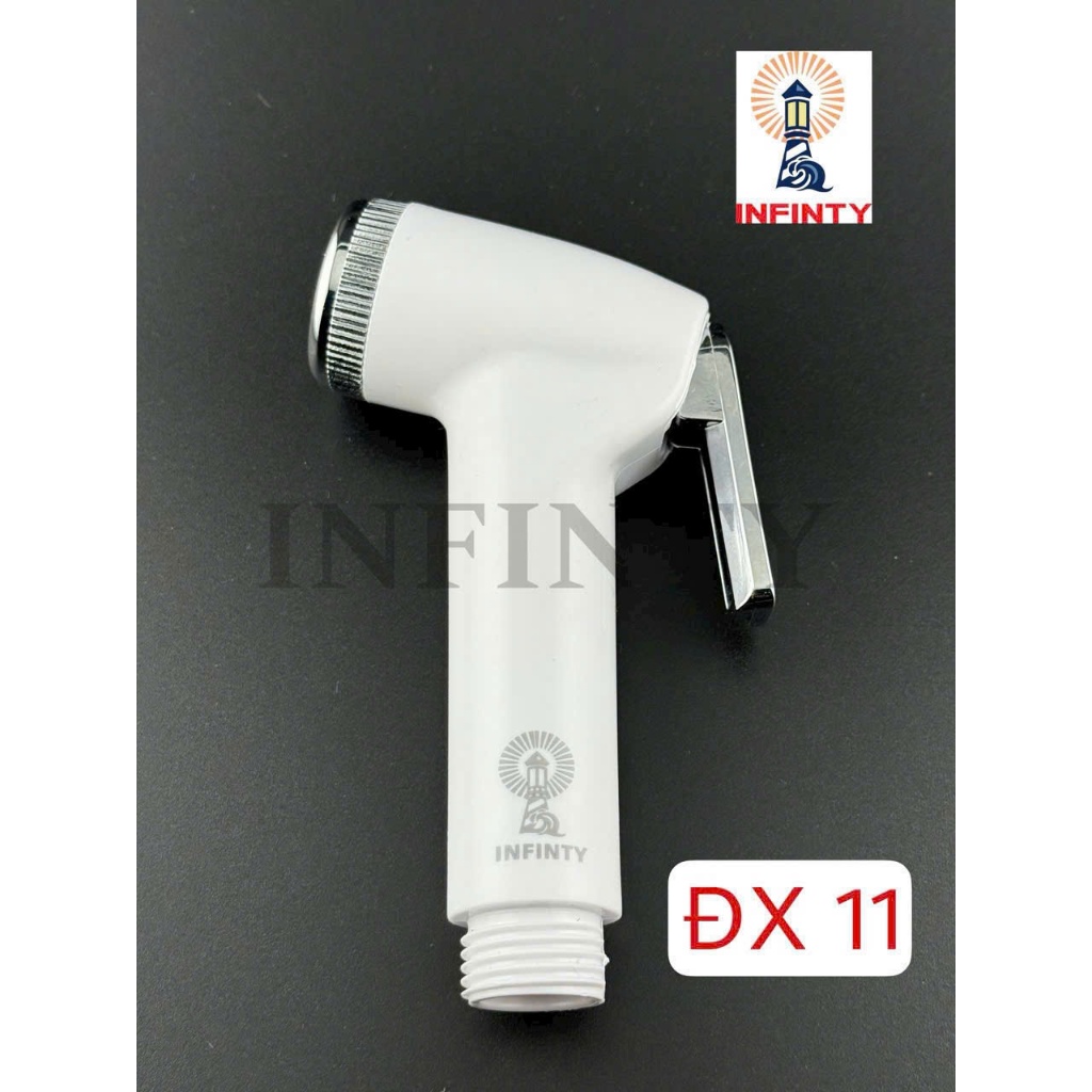 Vòi xịt vệ sinh lõi đồng cao cấp ,đầu xịt nhựa ,đầu vòi xịt toilet 3 khoang ty đồng kèm dây và cài
