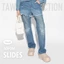 Tawii. Dép bánh mì đế cao 5cm Dép bít mũi Nữ Chống Trượt giày sục 5 Màu Dép sục nữ