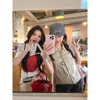 Le rouge | Astrid top - Áo sơ mi kaki retro phong cách Y2K Astrid form nhỏ