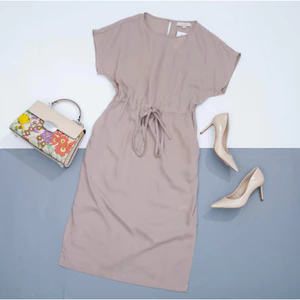 LOFT ĐẦM CỘT DÂY NUDE (240613004)