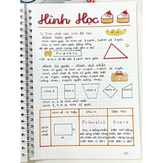 Sổ Tay Sketchnote Toán 2-3 - Tổng Hợp Kiến Thức Toán Lớp 2 và Lớp 3 Dễ Hiểu, Ôn Tập Hiệu Quả
