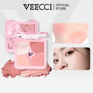 VEECCI Bảng Má Hồng 4 Ô Đa Năng Mịn Lì Tự Nhiên Rạng Ngời 6g | NHÍM HOUSE