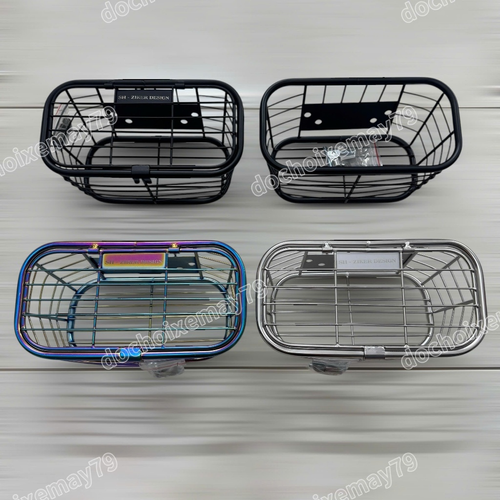 Rổ Xe Inox Titan Gắn Scoopy 2021-2025 Size 25x14x13 | Shopee Việt Nam