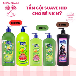 Sữa tắm gội xả Suave Kids 3 in 1 mẫu mới chai có vòi 532ml/ 1L8 NK Mỹ - CÔ THƯ MARKET