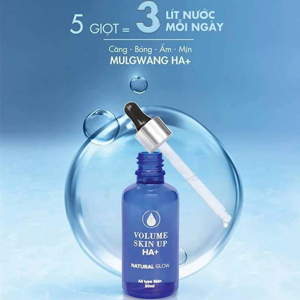 Serum HA Cấp Nước Genie Volume Skin Up HA+ Natural 30ml / 100ml