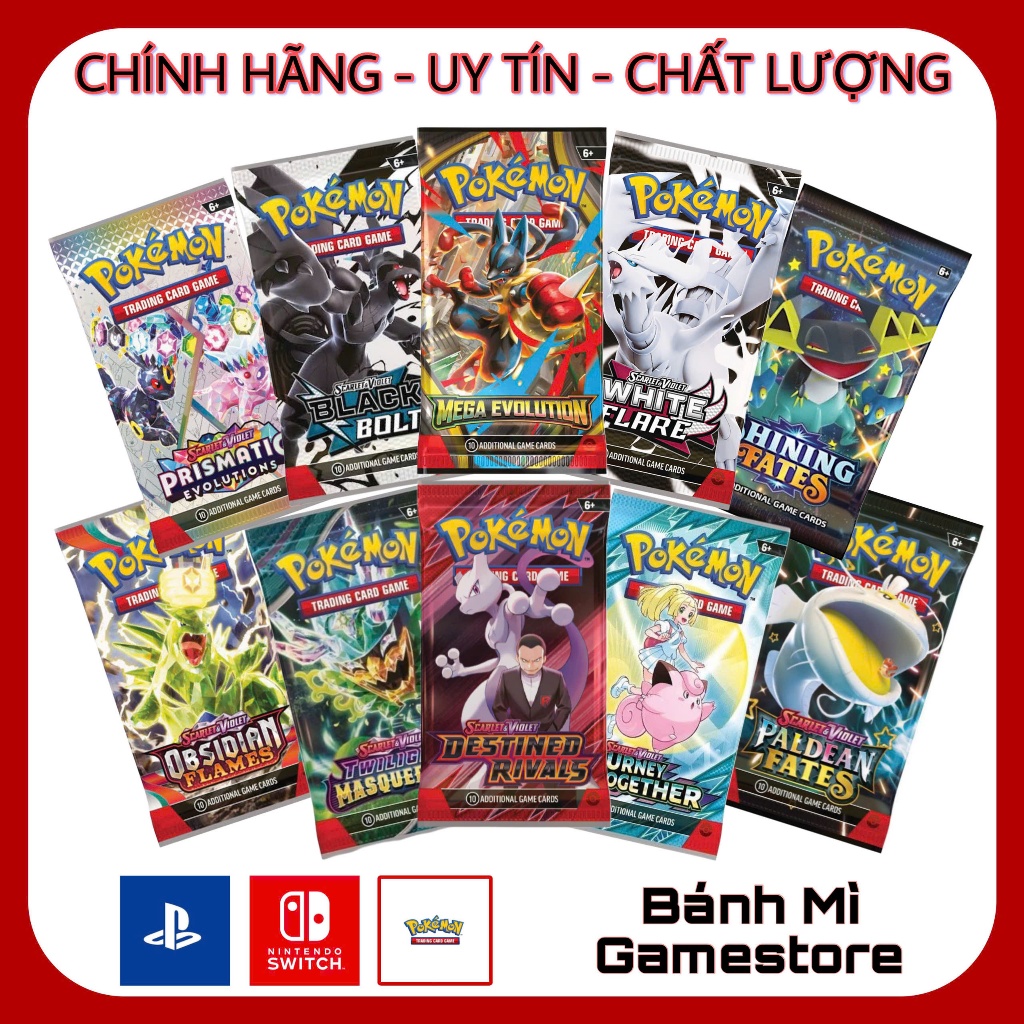 Pokemon TCG: Booster Pack English tng hp nhiu Series | Shopee Vit Nam