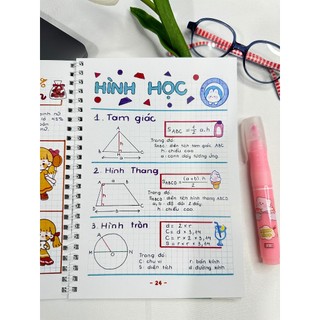 Sổ Tay Sketchnote Toán 5 - Tổng Hợp Kiến Thức Toán Lớp 5 Dễ Hiểu, Ôn Tập Hiệu Quả