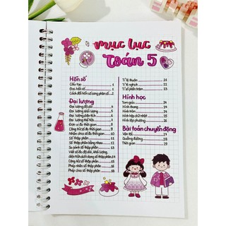 Sổ Tay Sketchnote Toán 5 - Tổng Hợp Kiến Thức Toán Lớp 5 Dễ Hiểu, Ôn Tập Hiệu Quả