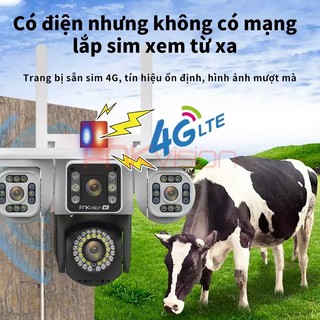 Ảnh 2 – Fnkvision 3 mắt 18MP D38Z/4G ,Yoosee Camera năng lượng mặt trời 4G xoay chuyển Tiền điện 365 ngày 0 đồng quan sát 360